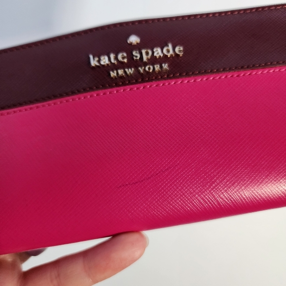 kate spade Pink and Burgundy Wallet - Picture 2 of 7